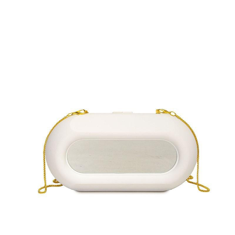 Niche Design Acrylic Box Bag Female Personality Chain Cross-section Lipstick Fashionable Shiny Dinner білий
Niche Design Acrylic Box Bag Female Personality Chain Cross-section Lipstick Fashionable Shiny Dinner білий