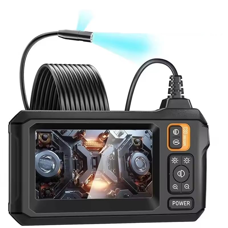 zmart 5m Industrial Endoscope Camera, 8mm HD1080P, 4.3-inch IPS Screen, 1080P Pipe Inspection Camera for Automotive Repair, IP67 Waterproof, 8 LEDs
zmart 5m Industrial Endoscope Camera, 8mm HD1080P, 4.3-inch IPS Screen, 1080P Pipe Inspection Camera for Automotive Repair, IP67 Waterproof, 8 LEDs