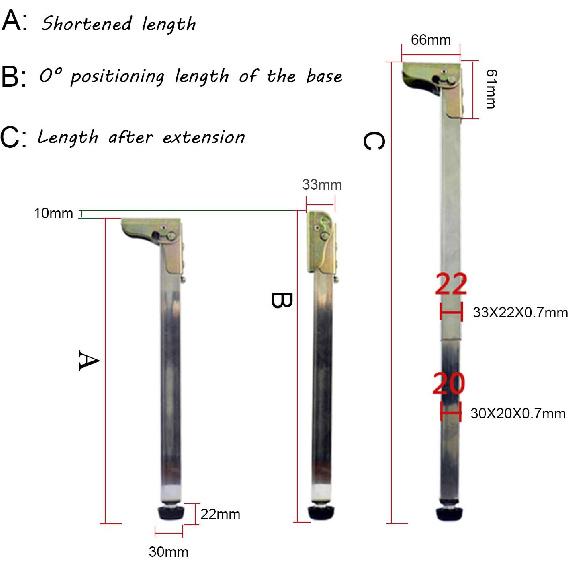 Heavy Duty Bar Table Legs Folding Stainless Metal Furniture Legs 1pcs Adjustable Supporting Feet with Mounting Screws Easy to Install,40cm to 90cm=35.4in
Heavy Duty Bar Table Legs Folding Stainless Metal Furniture Legs 1pcs Adjustable Supporting Feet with Mounting Screws Easy to Install,40cm to 90cm=35.4in