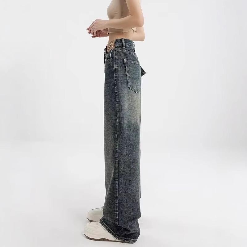 Autumn Women s High-Waist Retro Distressed Wide-Leg Jeans - Versatile, Casual, Loose Fit 4XL
Autumn Women s High-Waist Retro Distressed Wide-Leg Jeans - Versatile, Casual, Loose Fit 4XL