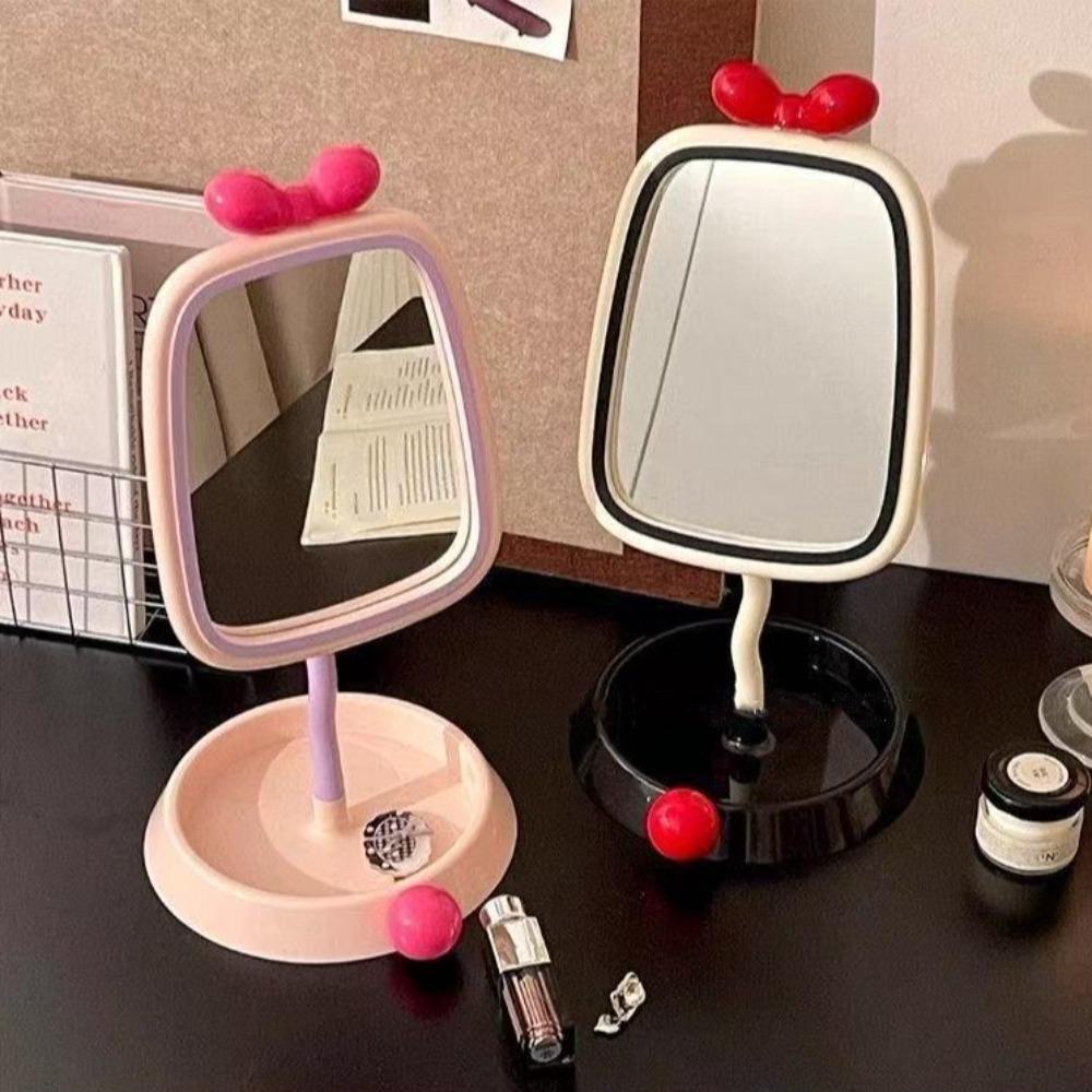 Light Luxury Bow Makeup Mirror 360° Rotatable Desktop Stand Mirror Creative Vanity Mirror TableTop Style 2-Beige
Light Luxury Bow Makeup Mirror 360° Rotatable Desktop Stand Mirror Creative Vanity Mirror TableTop Style 2-Beige