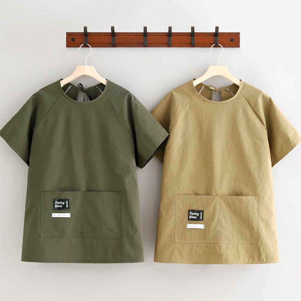 Solid Color Kitchen Apron Waterproof Cooking Apron Simple Short Sleeved Apron Kitchen хакі
Solid Color Kitchen Apron Waterproof Cooking Apron Simple Short Sleeved Apron Kitchen хакі