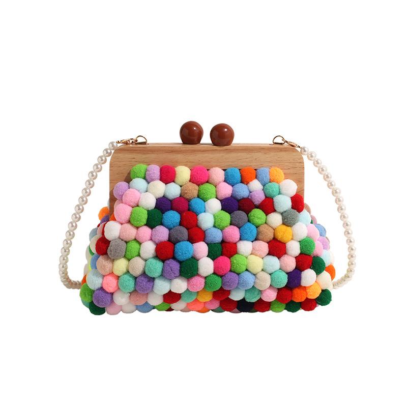 Women Shoulder Bag Candy Color Pearl Handbag Personalized Shell Crossbody Bag
Women Shoulder Bag Candy Color Pearl Handbag Personalized Shell Crossbody Bag