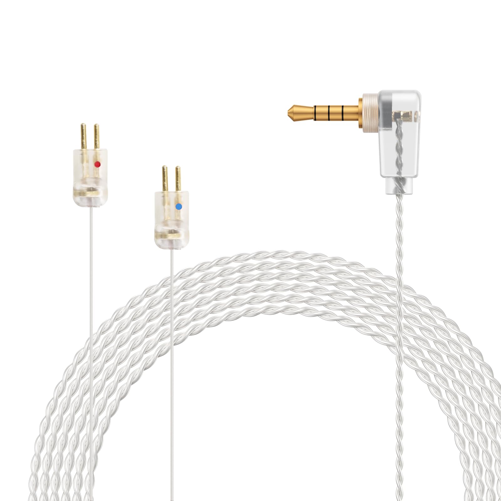 OKCSC Aurora Recable WESTONE Earphone Cable 2Pin Cable Balanced Connection 2 Cores High Purity OFC Silver Plated Compatible with Length 120cm Extra
OKCSC Aurora Recable WESTONE Earphone Cable 2Pin Cable Balanced Connection 2 Cores High Purity OFC Silver Plated Compatible with Length 120cm Extra