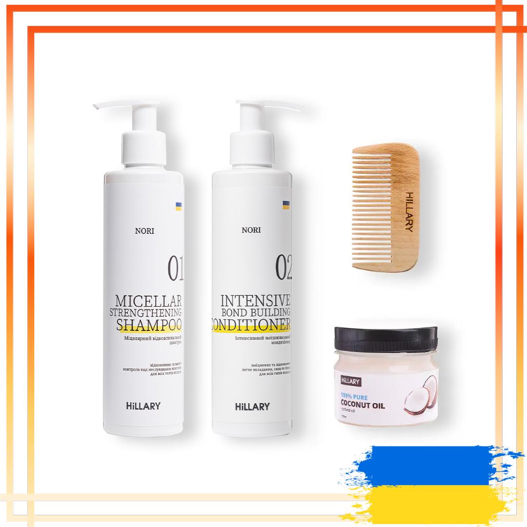 Набір для догляду за будь-яким типом волосся Nori Healthy Hair & Coconut
Набір для догляду за будь-яким типом волосся Nori Healthy Hair & Coconut