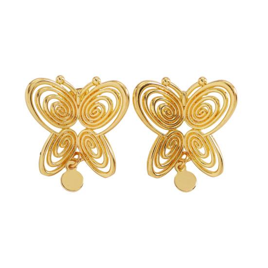 1 Pair Stud Earrings Hollow Spiral Butterfly Design Drop Earrings Lightweight Stable Non-Slip Earrings Jewelry Accessory
1 Pair Stud Earrings Hollow Spiral Butterfly Design Drop Earrings Lightweight Stable Non-Slip Earrings Jewelry Accessory