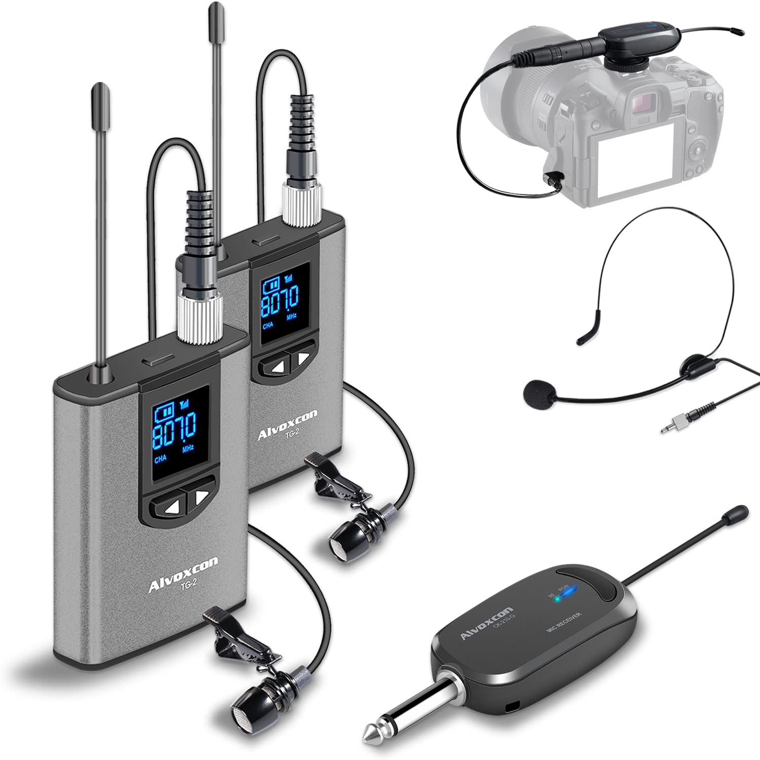 Alvoxcon Wireless Microphone UHF Pin Microphone Wireless Headset Microphone Clip Microphone Microphone Wireless Microphone Video Shooting Recording
Alvoxcon Wireless Microphone UHF Pin Microphone Wireless Headset Microphone Clip Microphone Microphone Wireless Microphone Video Shooting Recording