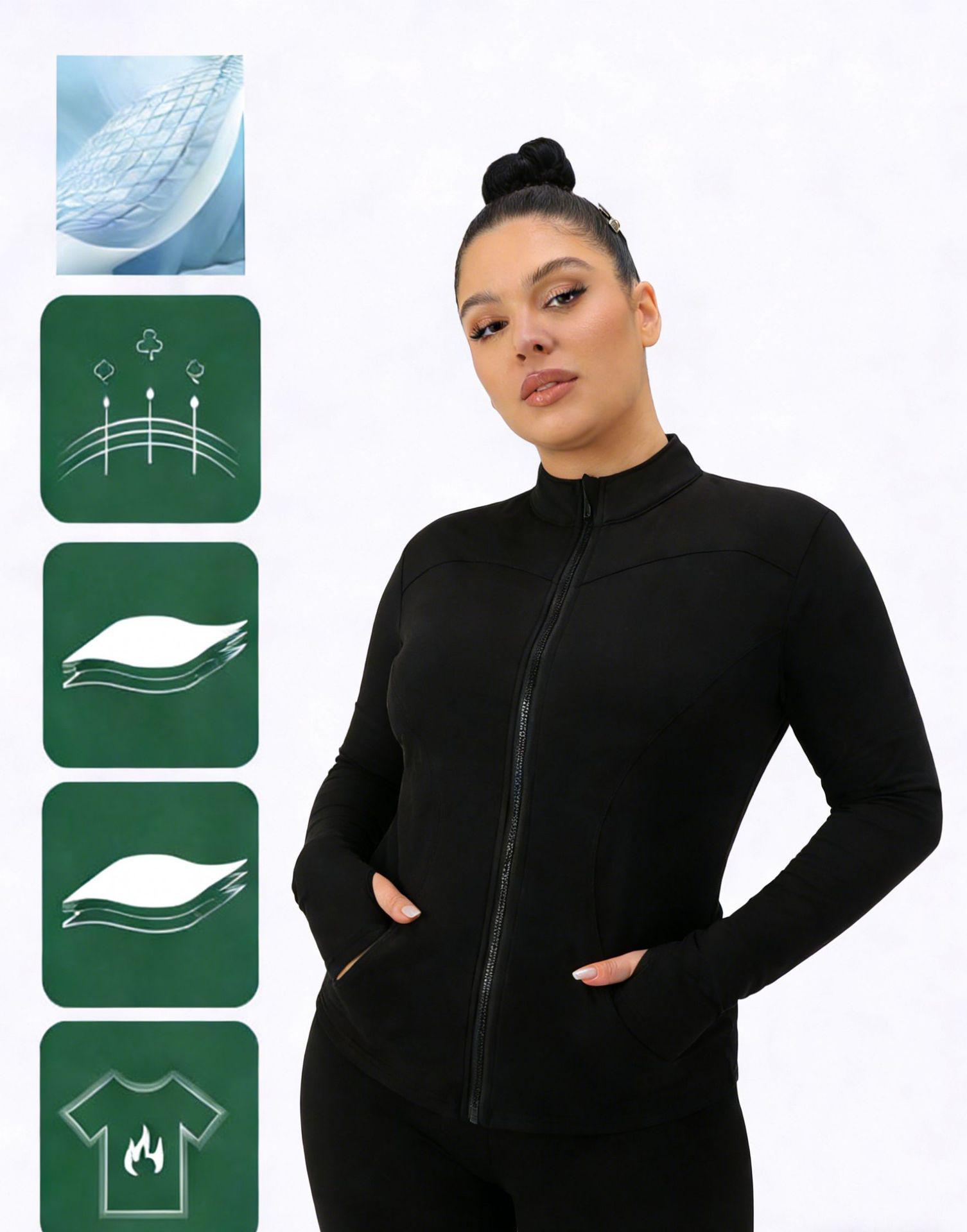 Plus Size Women s Slim Fit Knit Jacket - Solid Color, Long Sleeve, Zipper Sportswear XXXL чёрный
Plus Size Women s Slim Fit Knit Jacket - Solid Color, Long Sleeve, Zipper Sportswear XXXL чёрный