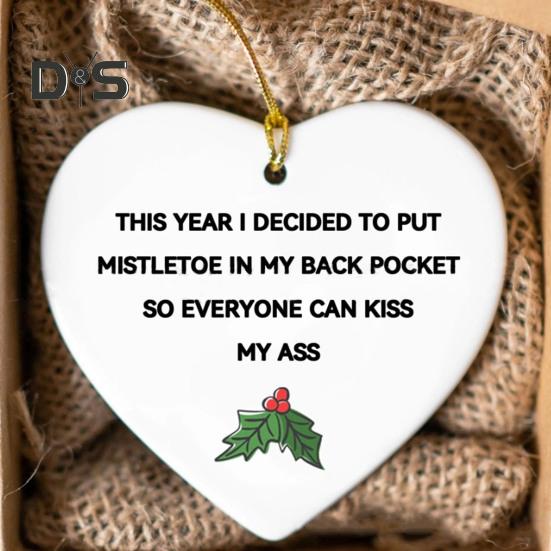 1/3Pcs Christmas Funny Heart Shaped Ornament Lightweight Christmas Funny Bauble-Rude Baubles Home Decor Funny Novelty Gag Gift for Adult 1pc F
1/3Pcs Christmas Funny Heart Shaped Ornament Lightweight Christmas Funny Bauble-Rude Baubles Home Decor Funny Novelty Gag Gift for Adult 1pc F