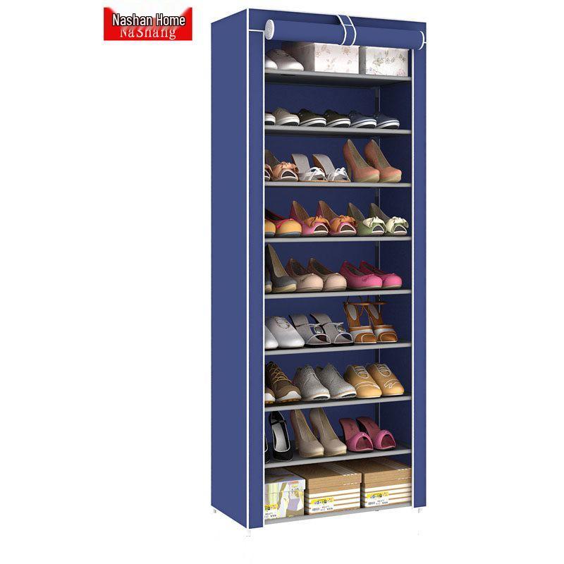 Многоярусная пылезащитная обувница большой вместимости для дома, квартиры в аренду или общежития 10-Tier 9-Grid 57*27*155cm темно-синий
Многоярусная пылезащитная обувница большой вместимости для дома, квартиры в аренду или общежития 10-Tier 9-Grid 57*27*155cm темно-синий