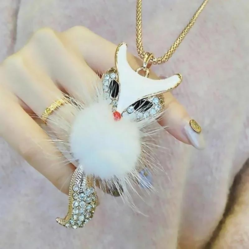 Fashionable Korean Fox Diamond Long Necklace Fashionable High Street Clothing Accessories Creative Sweater Chain A
Fashionable Korean Fox Diamond Long Necklace Fashionable High Street Clothing Accessories Creative Sweater Chain A