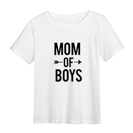 Mom of Boys Women T-shirt Eye-catching Pilling Resistant Polyester Letter Tee Top for Daily
Mom of Boys Women T-shirt Eye-catching Pilling Resistant Polyester Letter Tee Top for Daily