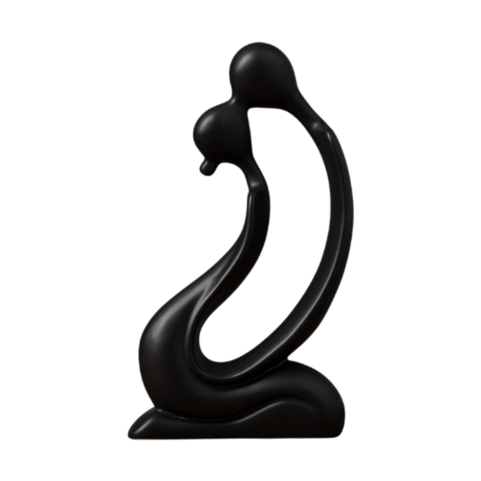 Керамическая скульптура целующихся влюбленных, настольное украшение, романтическая статуэтка чёрный
Керамическая скульптура целующихся влюбленных, настольное украшение, романтическая статуэтка чёрный