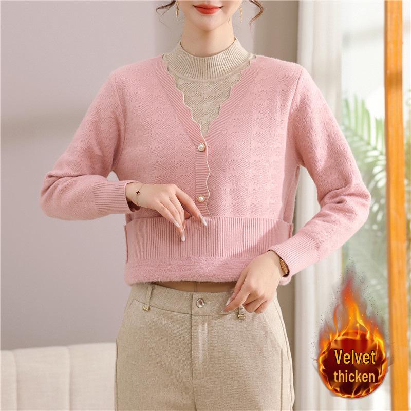 2025 Autumn/Winter Stylish Two-Piece Look: Belly-Covering Knit Sweater for Women L розовый
2025 Autumn/Winter Stylish Two-Piece Look: Belly-Covering Knit Sweater for Women L розовый
