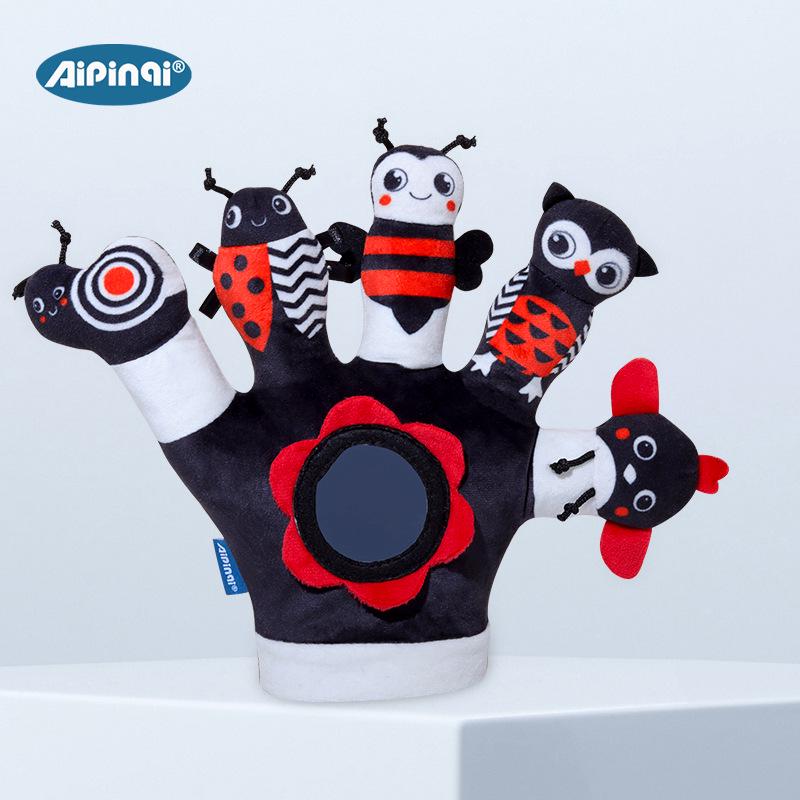 Aipinqi Black & White Interactive Animal Plush Rattle Hand Puppet for Early Education
Aipinqi Black & White Interactive Animal Plush Rattle Hand Puppet for Early Education