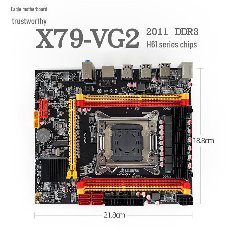 Eagle Jet X79-VG2 Материнська плата для настільних ПК 2011 DDR3 підтримує серверні ЦП E5-2650v2/2680 Eagle Express X79-VG2 Desktop M-ATX Intel P67/H61
Eagle Jet X79-VG2 Материнська плата для настільних ПК 2011 DDR3 підтримує серверні ЦП E5-2650v2/2680 Eagle Express X79-VG2 Desktop M-ATX Intel P67/H61