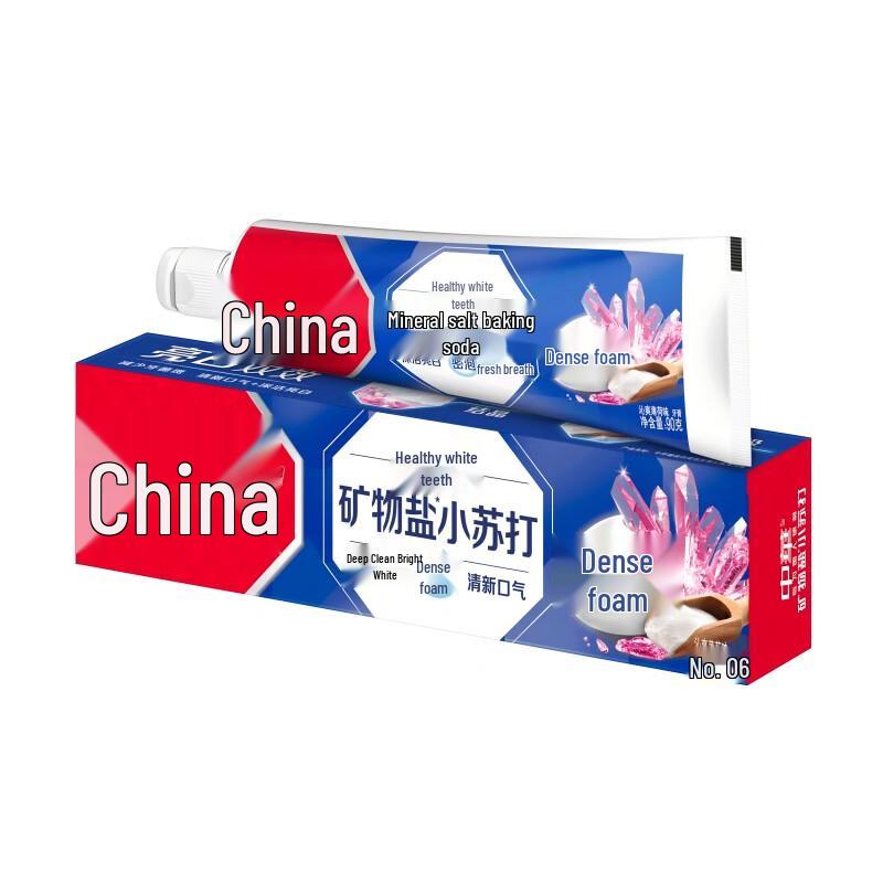 Zhonghua Bright White Sea Salt & Baking Soda Mint Toothpaste
Zhonghua Bright White Sea Salt & Baking Soda Mint Toothpaste