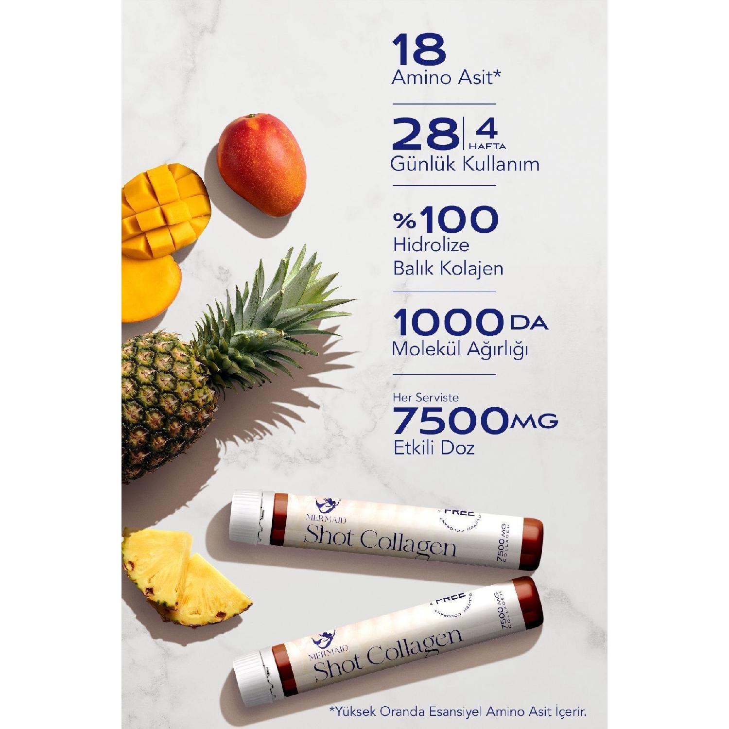 Shot: Premium Liquid Fish Collagen, Hyaluronic Acid, Biotin, Glutathione, Vitamins, Minerals.
Shot: Premium Liquid Fish Collagen, Hyaluronic Acid, Biotin, Glutathione, Vitamins, Minerals.