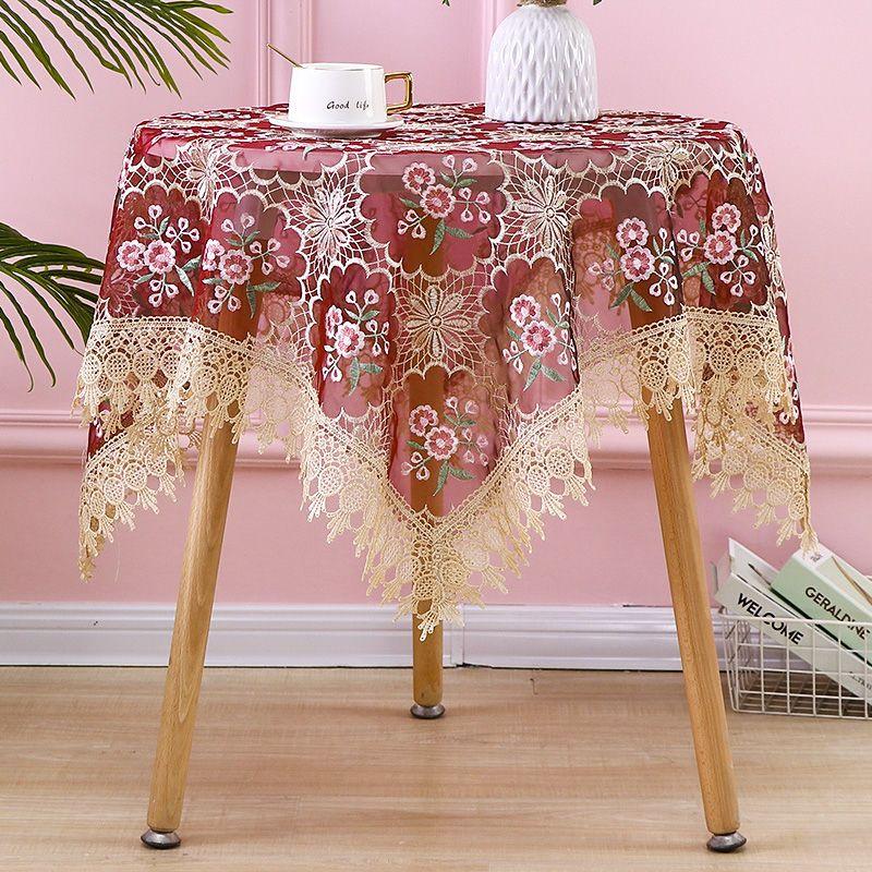 Round Table Cloth Lace Tea Table Cloth, Rectangular Dining Table Square Table Yarn Embroidery Bedside Table Cover Cloth Multi-purpose Cover Cloth 90*90
Round Table Cloth Lace Tea Table Cloth, Rectangular Dining Table Square Table Yarn Embroidery Bedside Table Cover Cloth Multi-purpose Cover Cloth 90*90