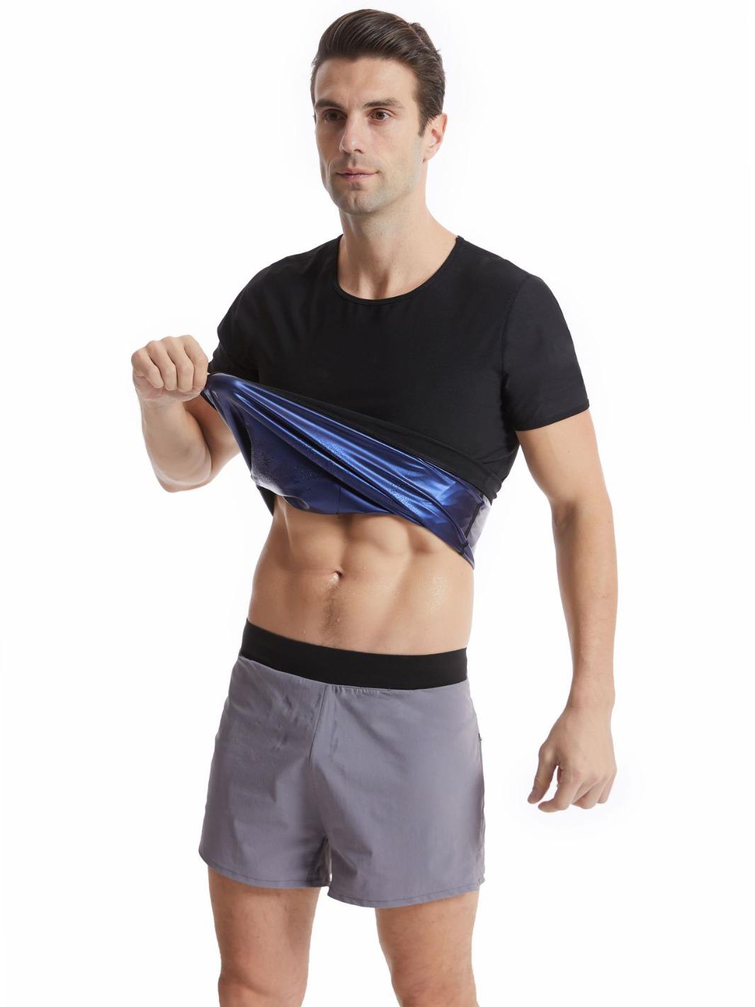 Men s Extreme Sweat-Wicking Short Sleeve Fitness Body Shaper Shirt S синий
Men s Extreme Sweat-Wicking Short Sleeve Fitness Body Shaper Shirt S синий