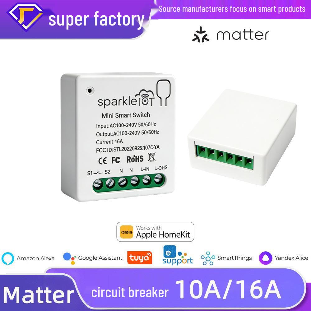 Crosser Matter Smart Circuit Breaker 16A with HomeKit, Alexa, and Google Assistant Voice Control Matter Circuit Breaker 10A
Crosser Matter Smart Circuit Breaker 16A with HomeKit, Alexa, and Google Assistant Voice Control Matter Circuit Breaker 10A