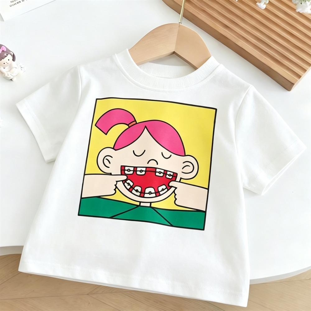 Pink TShirt Fashion Casual Clothes Short-sleeved Tops Old Kids Round Neck Bottoming Shirt Toddler New Lovely Clothing 110
Pink TShirt Fashion Casual Clothes Short-sleeved Tops Old Kids Round Neck Bottoming Shirt Toddler New Lovely Clothing 110