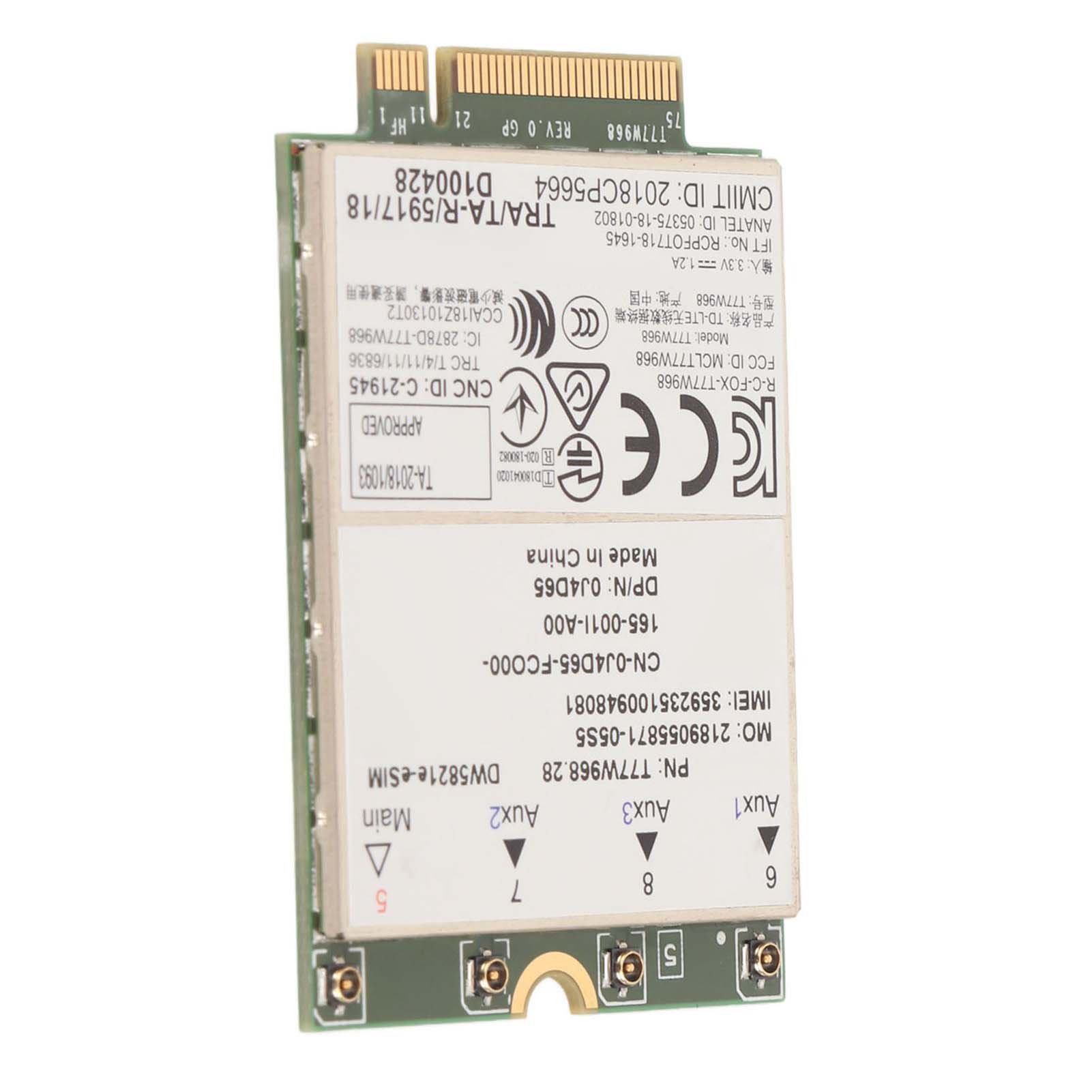 Мережевий модуль 4G LTE для ноутбука Dell 1 ГБ/с, підтримка Cat16 E ESIM Мережа T77W968 Мережева карта
Мережевий модуль 4G LTE для ноутбука Dell 1 ГБ/с, підтримка Cat16 E ESIM Мережа T77W968 Мережева карта