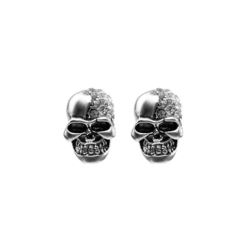 Creative Diamond-Encrusted Glossy Skull Stud Earrings, Halloween Fashion Trend Earrings, Earrings For Men And Women
Creative Diamond-Encrusted Glossy Skull Stud Earrings, Halloween Fashion Trend Earrings, Earrings For Men And Women
