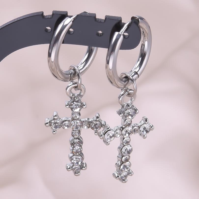 New Heart Star Cone Pendant Earrings For Women Men Accessories Silver Color Round Hoop Piercing Ear Jewelry Cross Earring Aretes
New Heart Star Cone Pendant Earrings For Women Men Accessories Silver Color Round Hoop Piercing Ear Jewelry Cross Earring Aretes