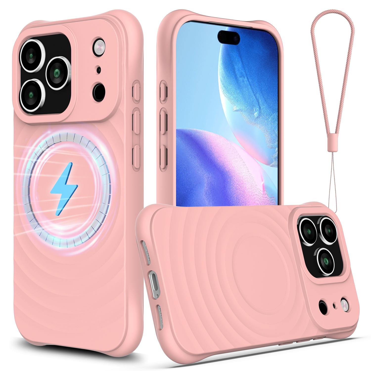 For IPhone 17 Air 16 15Pro Max 14 13 12Pro Max Corrugated Silicone with Lanyard Liquid Silicone Magnetic MagSafe Phone Case For iPhone 17 розовый
For IPhone 17 Air 16 15Pro Max 14 13 12Pro Max Corrugated Silicone with Lanyard Liquid Silicone Magnetic MagSafe Phone Case For iPhone 17 розовый