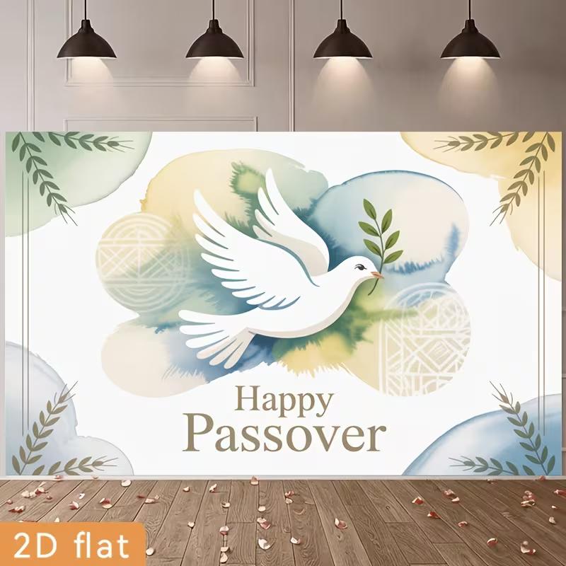 2D Passover Photography Backdrop White Dove with Olive Branch Watercolor Background 47.2x31.5inch/120*80cm
2D Passover Photography Backdrop White Dove with Olive Branch Watercolor Background 47.2x31.5inch/120*80cm