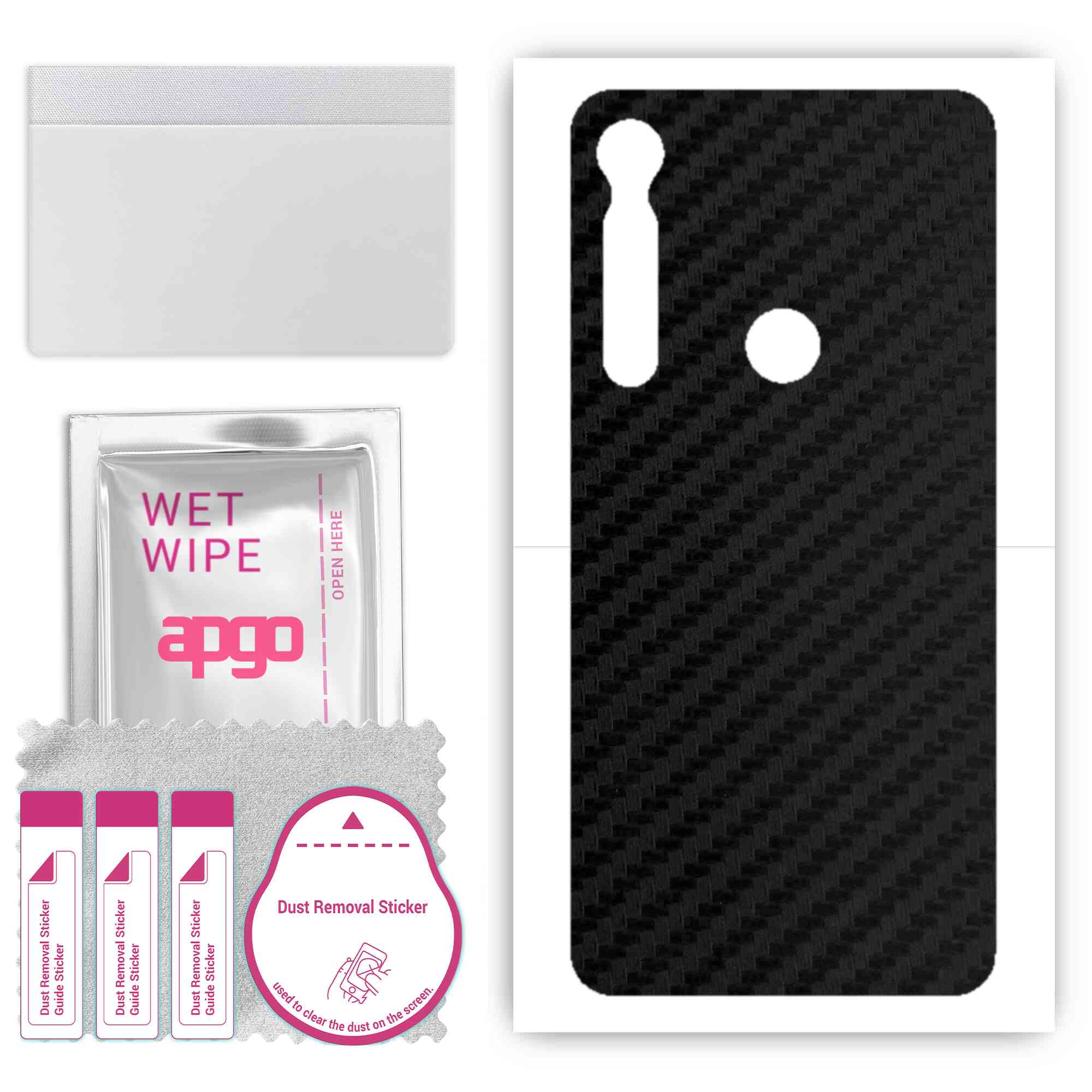 apgo Protective Skin Sticker for the back compatible with Motorola One Macro, Wrap Film, Foil, Vinyl - Pattern Carbon Black
apgo Protective Skin Sticker for the back compatible with Motorola One Macro, Wrap Film, Foil, Vinyl - Pattern Carbon Black