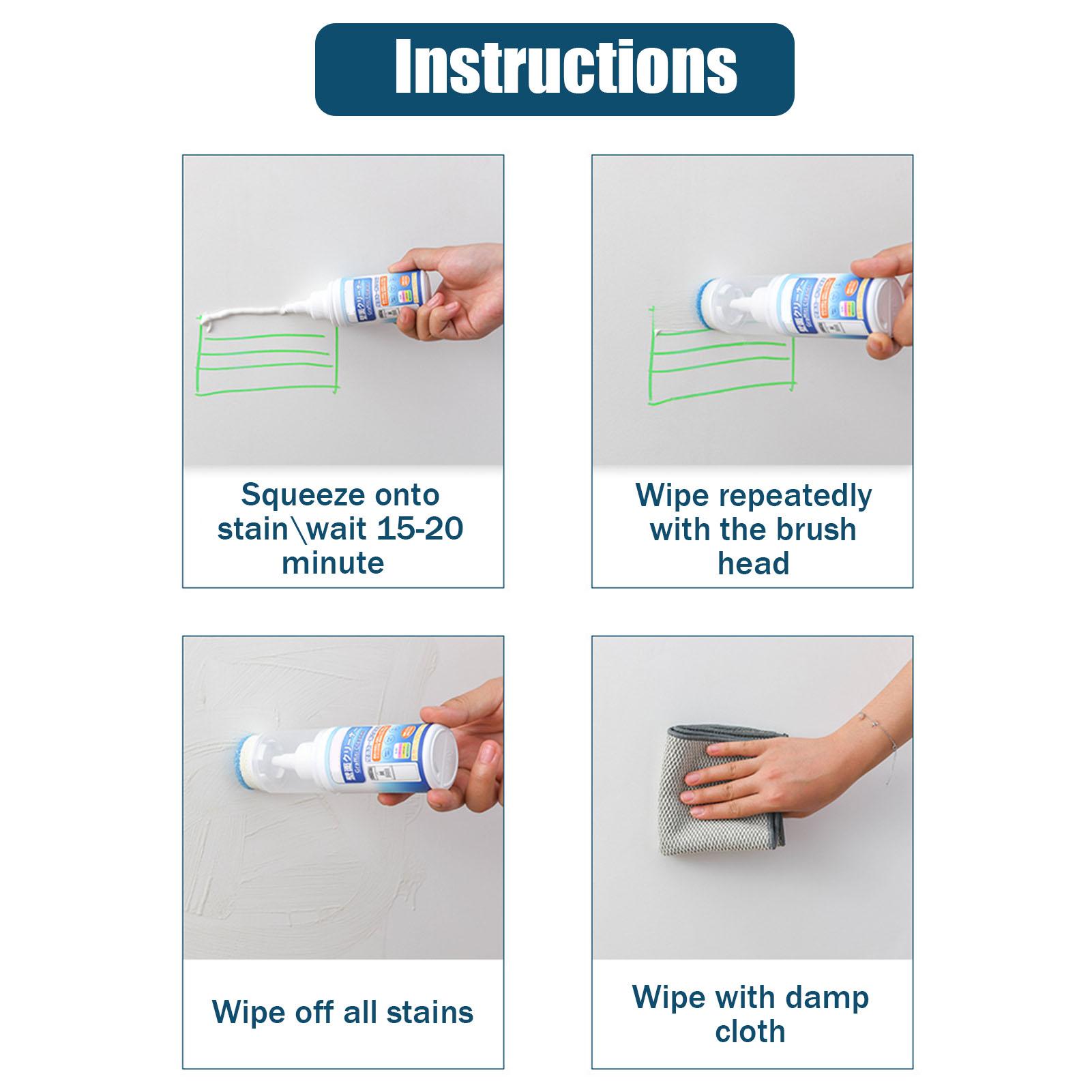 Wall Cleaner Heavy Duty Household Foaming Degreaser With Brush Head Multipurpose Wall Cleaner Removes Grease Smoke Grime Soot CN
Wall Cleaner Heavy Duty Household Foaming Degreaser With Brush Head Multipurpose Wall Cleaner Removes Grease Smoke Grime Soot CN