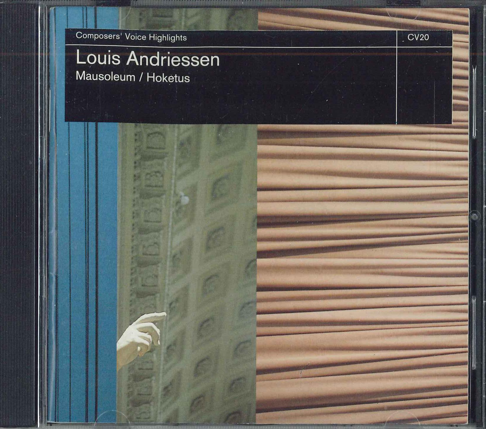 CD LOUIS ANDRIESSEN - Mausoleum / Hoketus CV20 DONEMUS COMPOSE 1992 Netherland Classical Used
CD LOUIS ANDRIESSEN - Mausoleum / Hoketus CV20 DONEMUS COMPOSE 1992 Netherland Classical Used