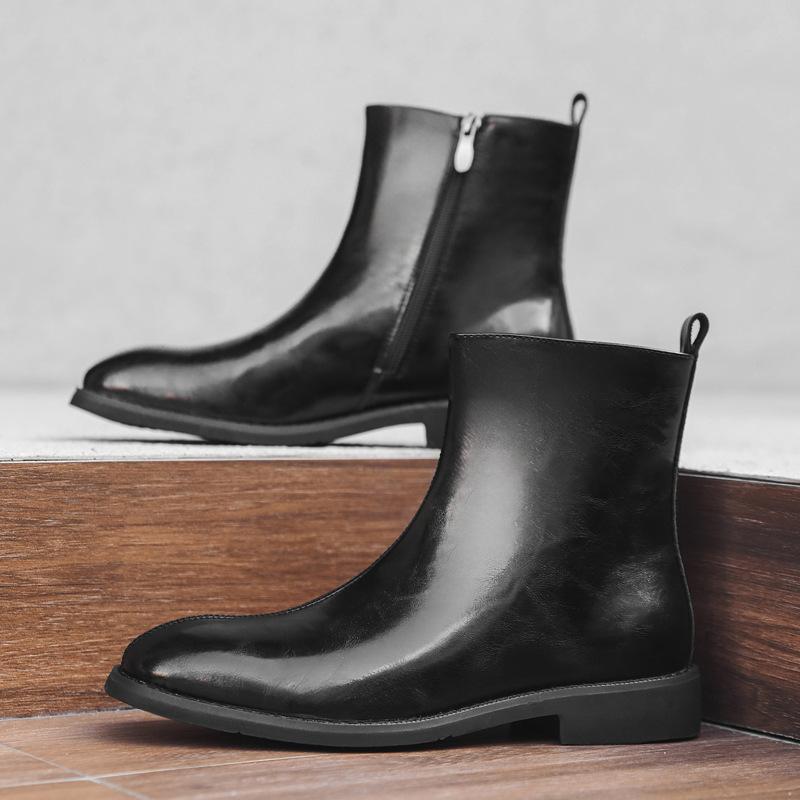 Chelsea boots high-top British Martin boots side zipper casual leather boots 2025 autumn and winter new 89757-J 46
Chelsea boots high-top British Martin boots side zipper casual leather boots 2025 autumn and winter new 89757-J 46