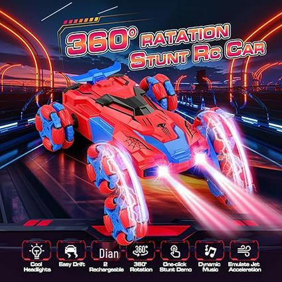 Cross-border 6-8 Wheel Remote Control Drifting Stunt Car with Electric Tumbling, Four-Wheel Drive, & Spray Features for Boys
Cross-border 6-8 Wheel Remote Control Drifting Stunt Car with Electric Tumbling, Four-Wheel Drive, & Spray Features for Boys