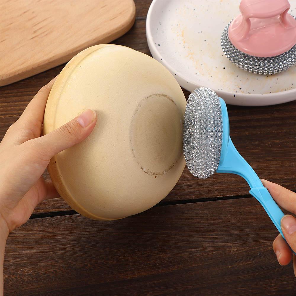 Dispenser Brush PET and Wire Ball Dishwashing Gadgets Kitchen Scrubbers Cleaning Brush Pot Cleaner short handle
Dispenser Brush PET and Wire Ball Dishwashing Gadgets Kitchen Scrubbers Cleaning Brush Pot Cleaner short handle