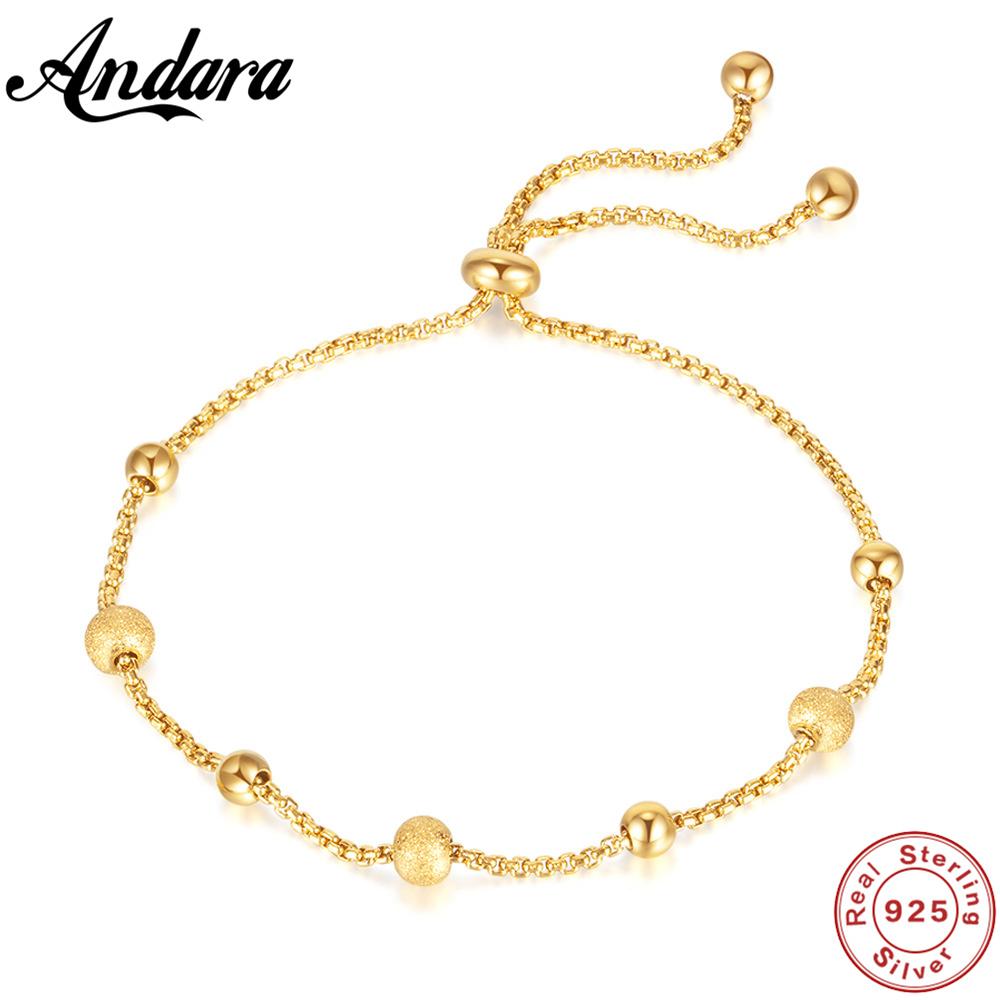 Sterling Bracelet Small Gold Frosted Beads Push-pull Adjustable Cute 18k Gold Bracelet For Women Jewelry Gifts
Sterling Bracelet Small Gold Frosted Beads Push-pull Adjustable Cute 18k Gold Bracelet For Women Jewelry Gifts