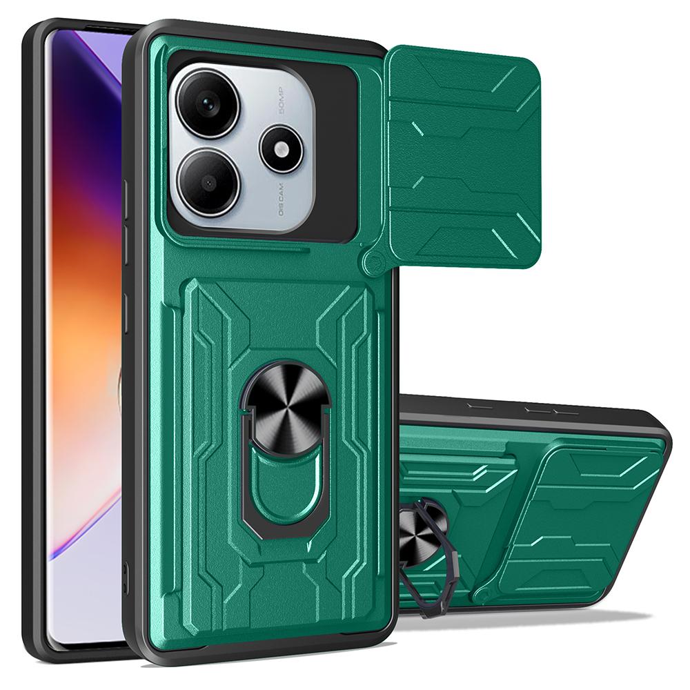 Для Xiaomi Redmi Note 14 5G чехол PC+TPU подставка для телефона задняя крышка со слайдером камеры Blackish Green
Для Xiaomi Redmi Note 14 5G чехол PC+TPU подставка для телефона задняя крышка со слайдером камеры Blackish Green