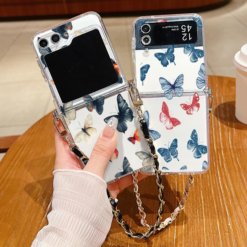Красочный принт с бабочками Love, 2 шт., противоударный чехол для телефона Samsung Z Flip6 Flip5 Flip4 Flip3 Heart, тонкий металлический ремешок, прозрачный защитный складной чехол Samsung Z Flip6 
Красочный принт с бабочками Love, 2 шт., противоударный чехол для телефона Samsung Z Flip6 Flip5 Flip4 Flip3 Heart, тонкий металлический ремешок, прозрачный защитный складной чехол Samsung Z Flip6