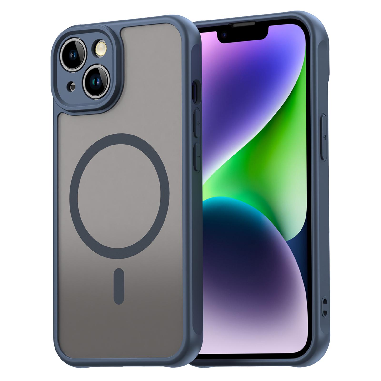 Чехол для iPhone 14, совместимый с MagSafe, противоударный, из ПК+ТПУ Blue
Чехол для iPhone 14, совместимый с MagSafe, противоударный, из ПК+ТПУ Blue