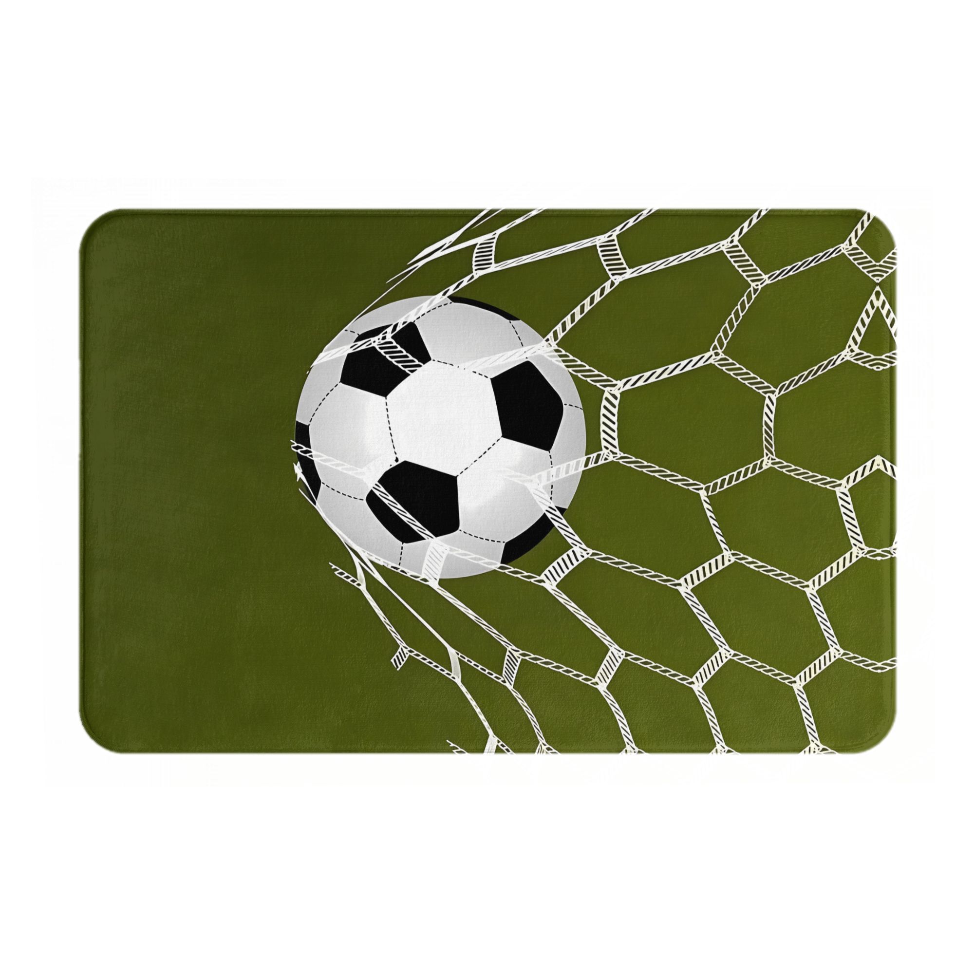 Football Goal Illustration Doormat Olive Green White Black Printed Polyester Machine Washable Cold Water Only 80x50cm 40cm x 60cm
Football Goal Illustration Doormat Olive Green White Black Printed Polyester Machine Washable Cold Water Only 80x50cm 40cm x 60cm
