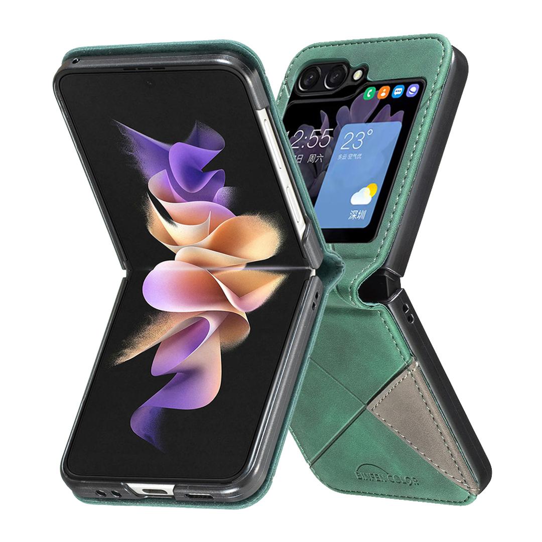 For Samsung Galaxy Z Flip6 5G/Z Flip5 5G Case Fall Proof Phone Cover Geometric Imprinted Green
For Samsung Galaxy Z Flip6 5G/Z Flip5 5G Case Fall Proof Phone Cover Geometric Imprinted Green