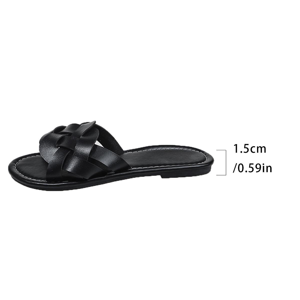 Large size wind summer open-toed flat-bottomed slippers simple and fashionable square head solid color beach cool slippers 35 чёрный
Large size wind summer open-toed flat-bottomed slippers simple and fashionable square head solid color beach cool slippers 35 чёрный