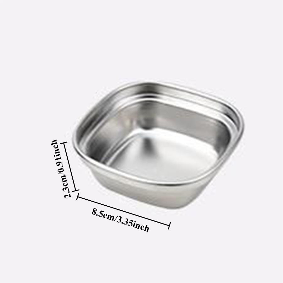 1pc Thickened 304 Stainless Steel Sauce Dish, Small Multi-grid Dip Dish, Multi-function Vegetable Dish, Restaurant Baking Tassel
1pc Thickened 304 Stainless Steel Sauce Dish, Small Multi-grid Dip Dish, Multi-function Vegetable Dish, Restaurant Baking Tassel