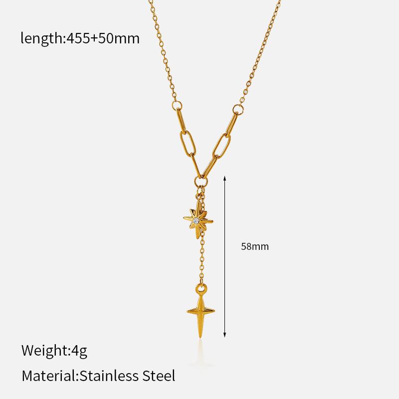 Unique Long Titanium Steel Necklace For Women Luxury Premium 18K Gold Sweater Chain Fashion Tarnish Free Necklace 1
Unique Long Titanium Steel Necklace For Women Luxury Premium 18K Gold Sweater Chain Fashion Tarnish Free Necklace 1