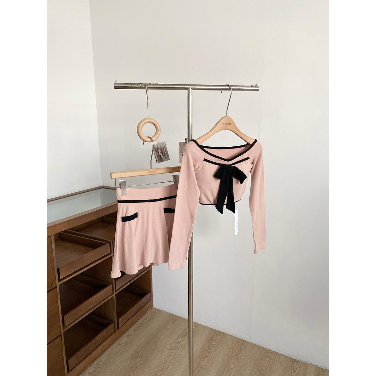 2026 Spring Pure Desire Bow Long-Sleeve T-shirt with High-Waisted Slim Skirt One Size рожевий
2026 Spring Pure Desire Bow Long-Sleeve T-shirt with High-Waisted Slim Skirt One Size рожевий