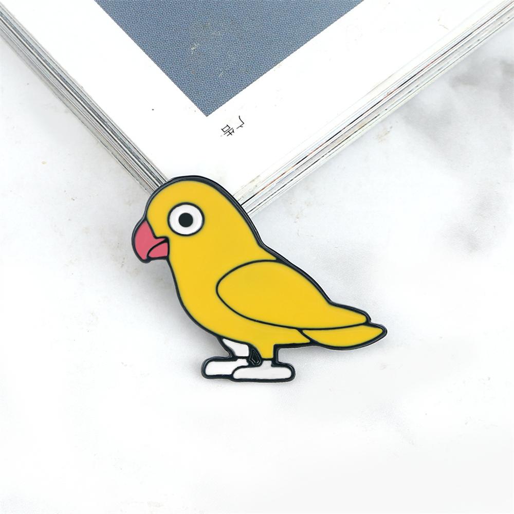 Cartoon Animal Parrot Enamel Pins Cute Funny Woodpecker Custom Brooches Backpack Denim Lapel Badge Jewelry Gift for Friends Kids жовтий
Cartoon Animal Parrot Enamel Pins Cute Funny Woodpecker Custom Brooches Backpack Denim Lapel Badge Jewelry Gift for Friends Kids жовтий