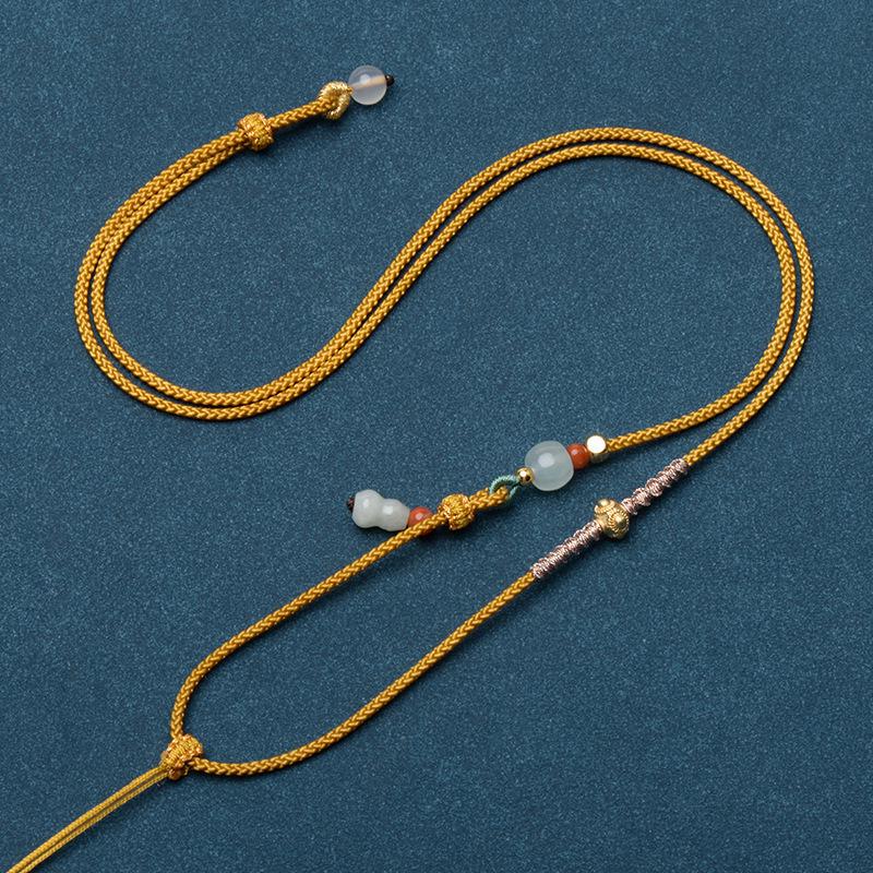 Женское ожерелье-подвеска из нефрита с цепочкой-ключицей «Мульти-сокровище» и янтарными бусинами
Женское ожерелье-подвеска из нефрита с цепочкой-ключицей «Мульти-сокровище» и янтарными бусинами