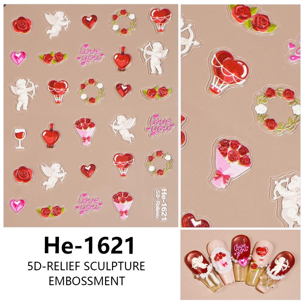 Redanco 5D Valentine s Day Crystal Peach Heart Embossed Nail Stickers
Redanco 5D Valentine s Day Crystal Peach Heart Embossed Nail Stickers